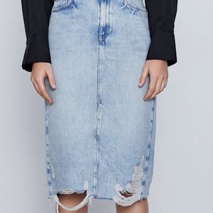 Zara denim skirt